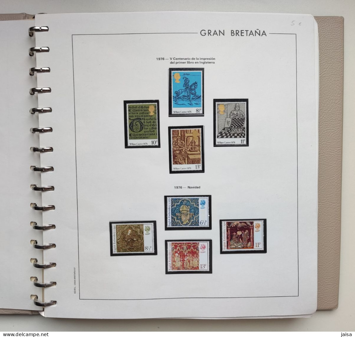 GRAN BRETAÑA. Años 1976 - 1989. Album, Hojas-suplementos Y Sellos. - Collections (with Albums)