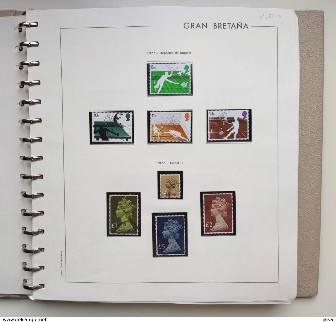 GRAN BRETAÑA. Años 1976 - 1989. Album, Hojas-suplementos Y Sellos. - Verzamelingen (in Albums)