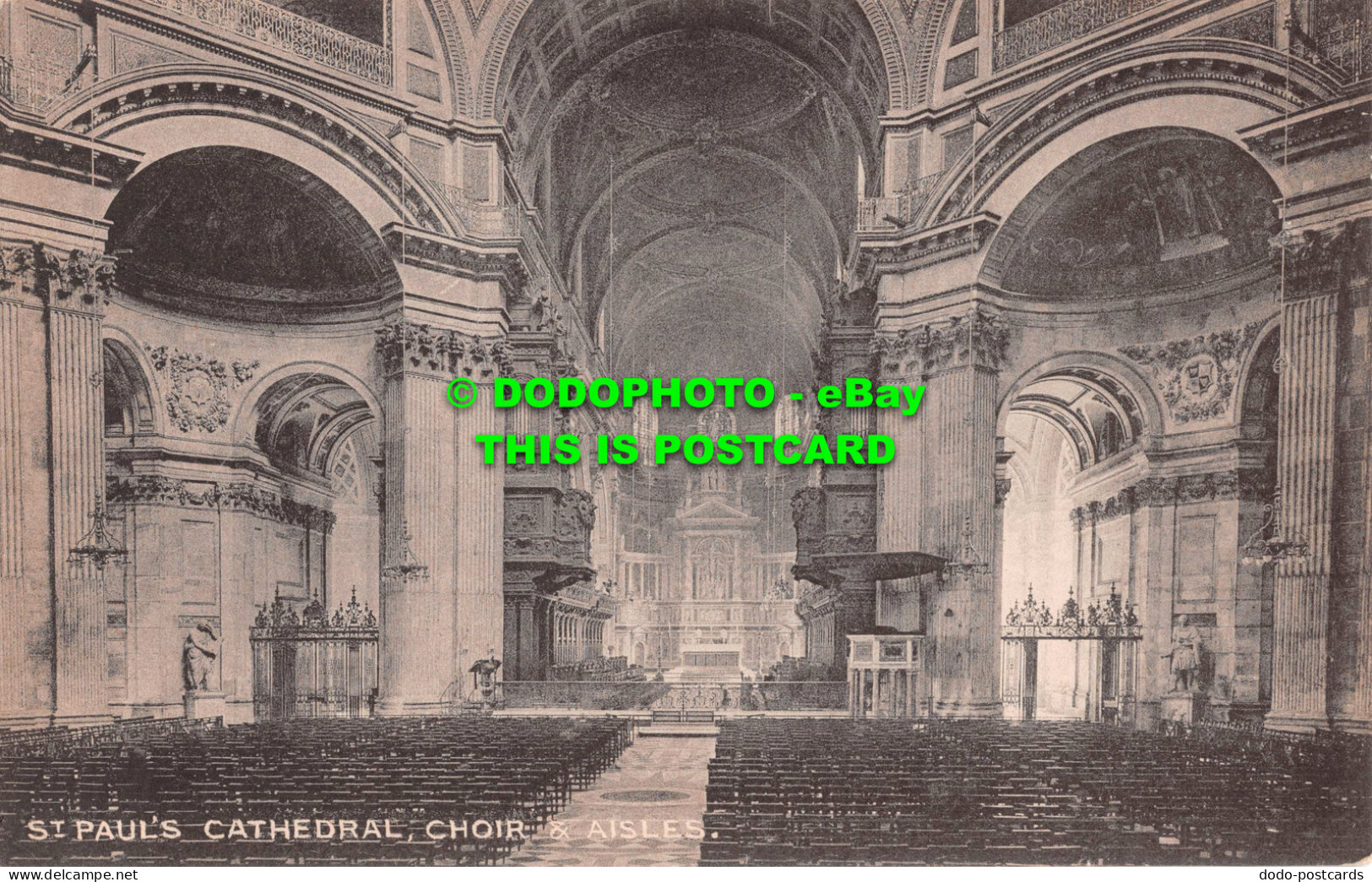 R543351 St. Paul Cathedral. Choir And Aisles. The London Stereoscopic Company Se - Autres & Non Classés