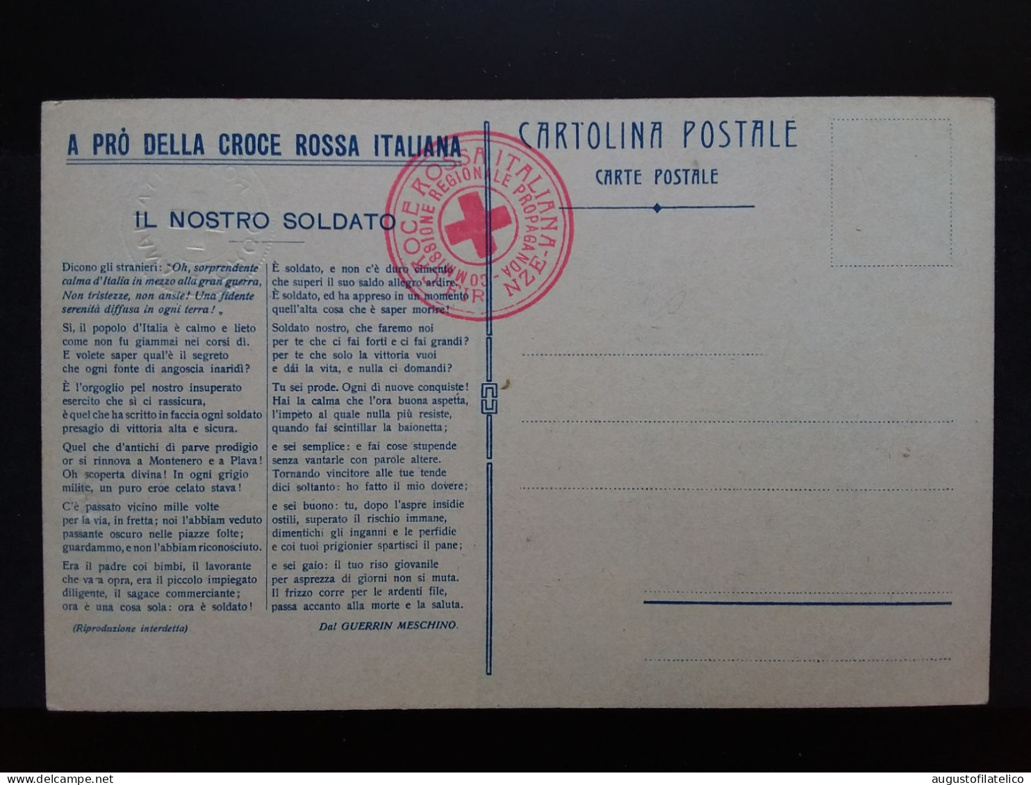 Cartolina Forze Armate Del Regno - Pro Croce Rossa - Non Viaggiata + Spese Postali - Régiments