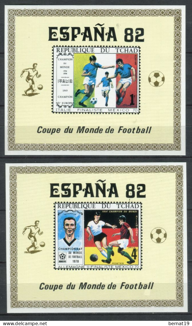 Tchad. España 82. 2 Blocks Sin Sobrecarga. - 1982 – Spain
