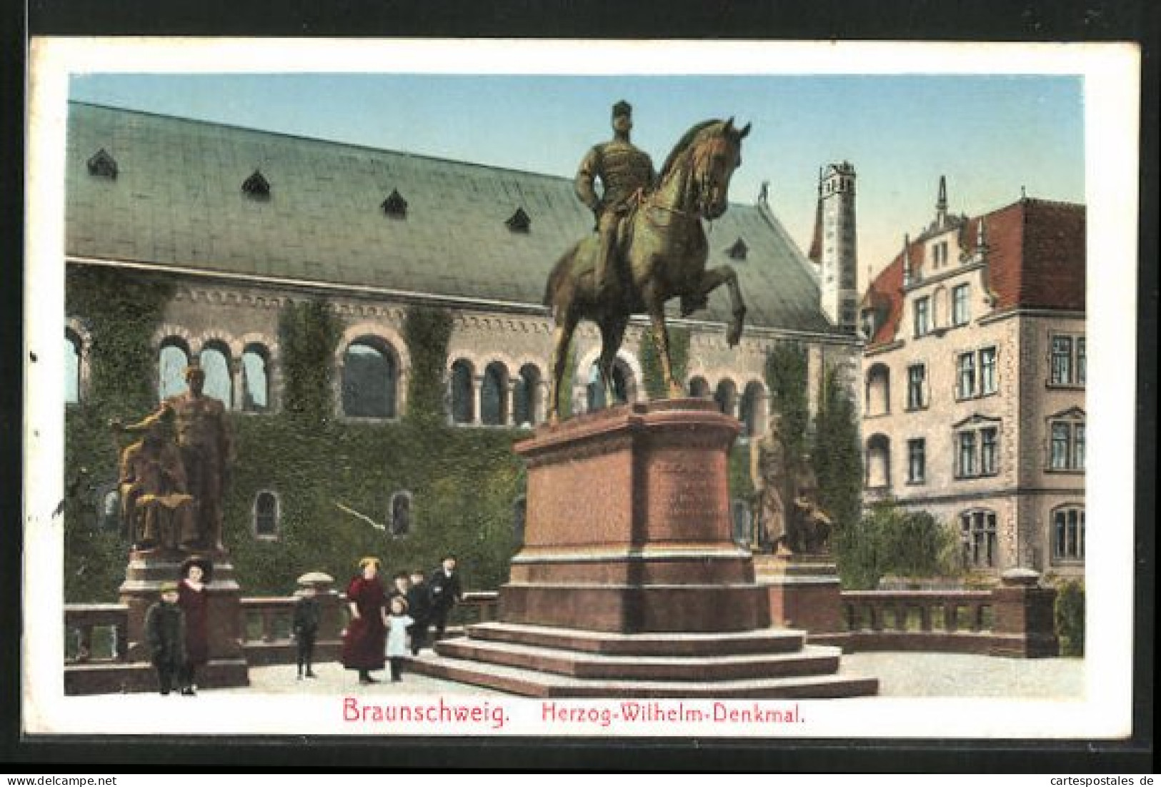 AK Braunschweig, Herzog-Wilhelm-Denkmal  - Braunschweig