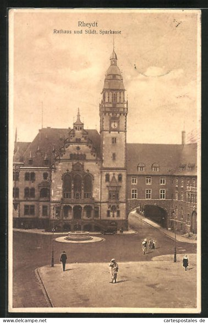 AK Rheydt, Rathaus Und Städt. Sparkasse  - Andere & Zonder Classificatie