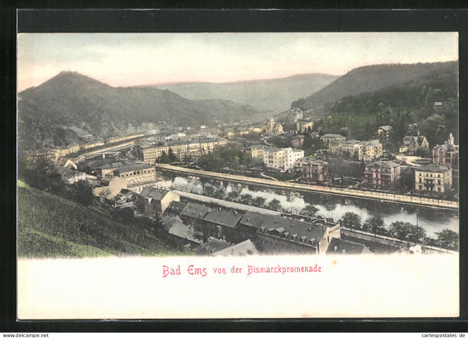 AK Bad Ems, Blick Von Der Bismarckpromenade  - Bad Ems