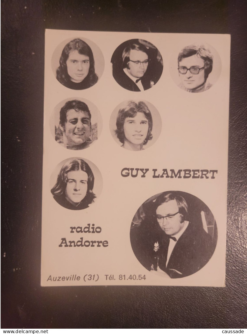 31 - AUZEVILLE - Guy LAMBERT Et Son Orchestre - Radio Andorre - Andere & Zonder Classificatie