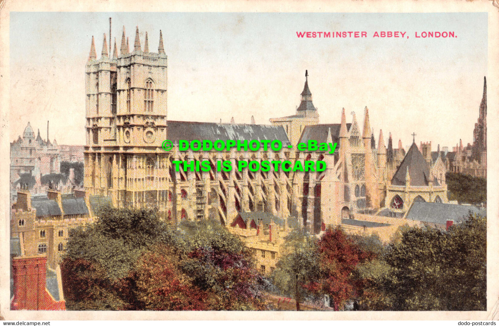 R543453 London. Westminster Abbey. Postcard. 1937 - Other & Unclassified