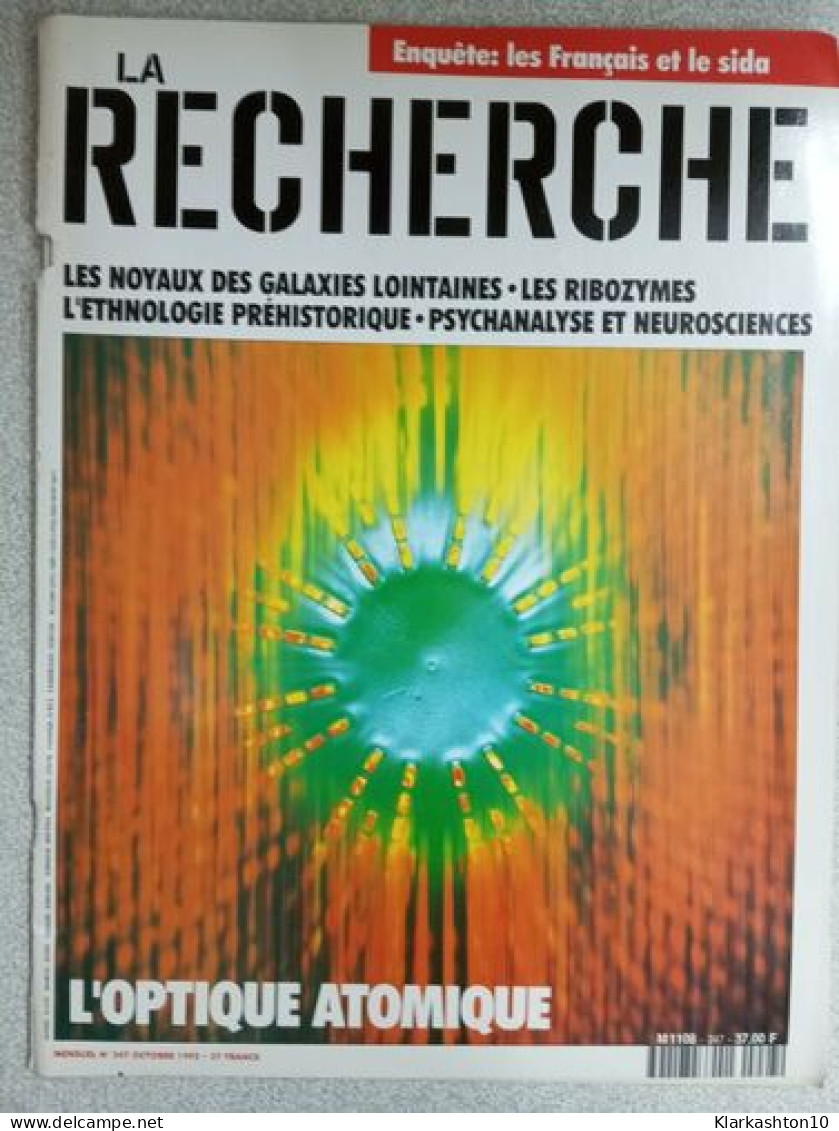 La Recherche Nº 247 / Octobre 1992 - Sonstige & Ohne Zuordnung
