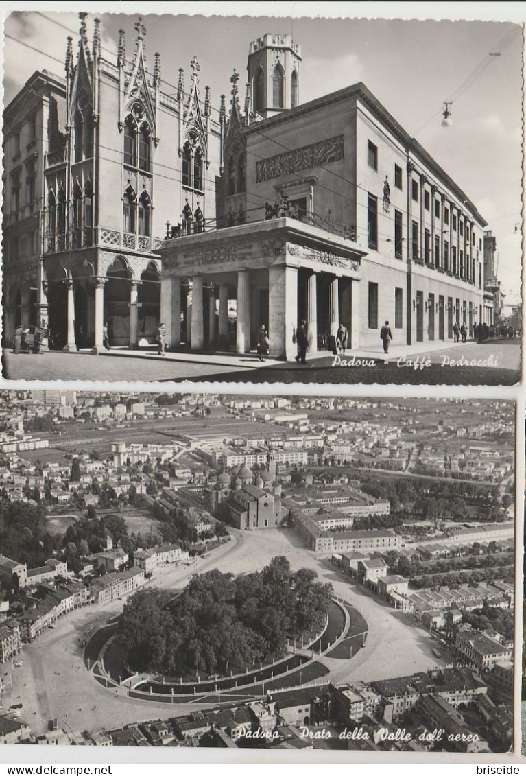 PADOVA N. 2 CARTOLINE PRATO DELLA VALLE E CAFFE' PEDROCCHI F/G - Padova (Padua)