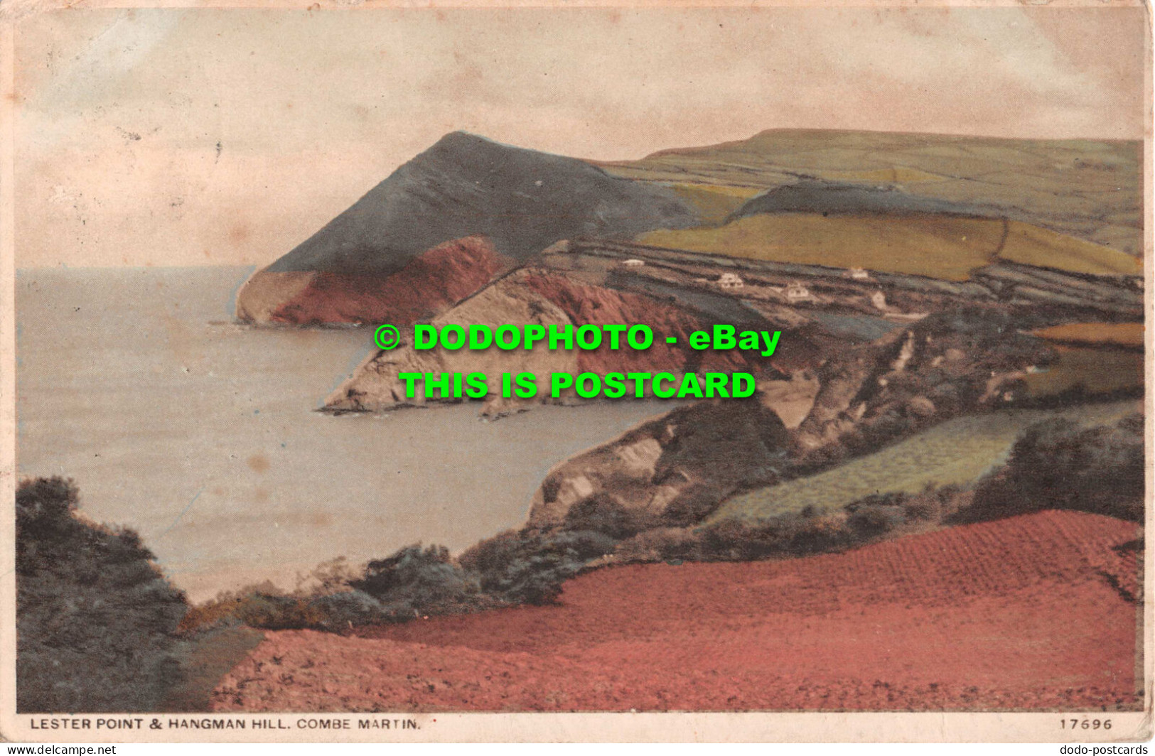 R543483 Combe Martin. Lester Point And Hangman Hill. H. M. Jarvis. The Library A - Monde