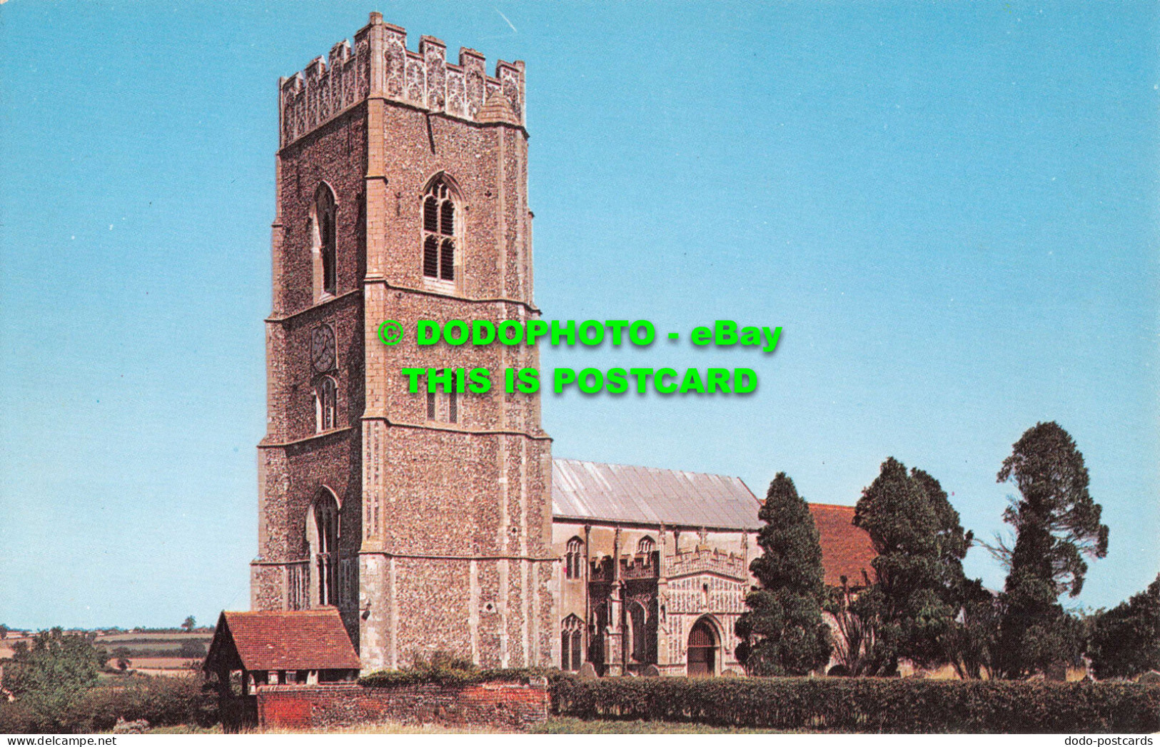 R543746 Parish Church. Kersey. EJS 1923. Ernest Joyce. A. J. Howard. Plastichrom - Monde