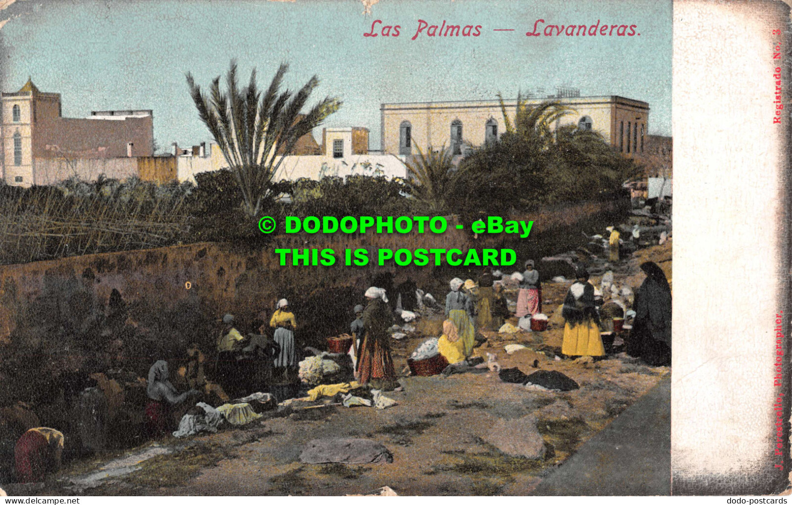 R543249 Las Palmas. Lavanderas. J. Perestrello. 1907 - Monde