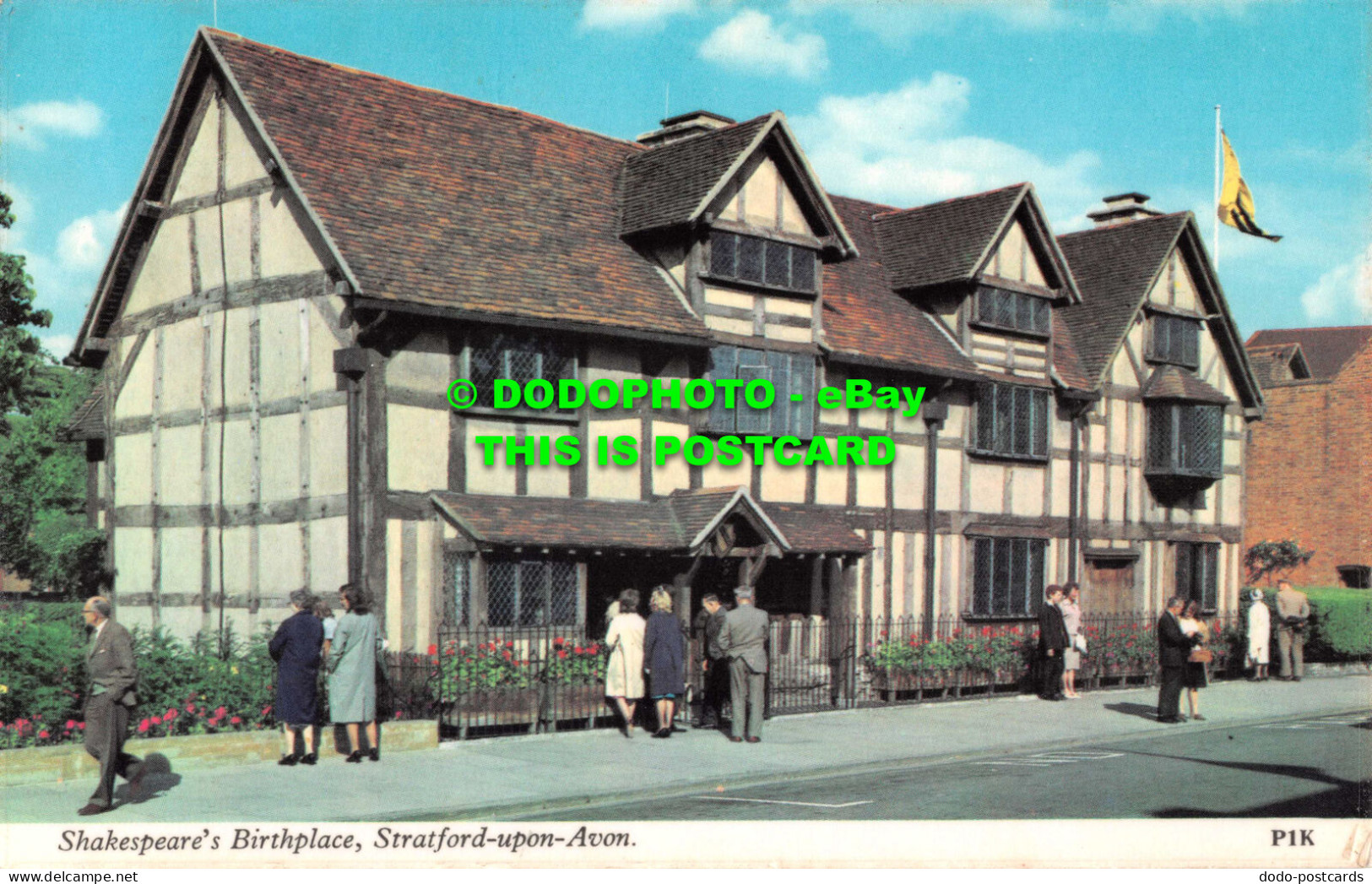 R543761 Shakespeares Birthplace. Stratford Upon Avon. P1K. Harvey Barton. 1968 - Monde