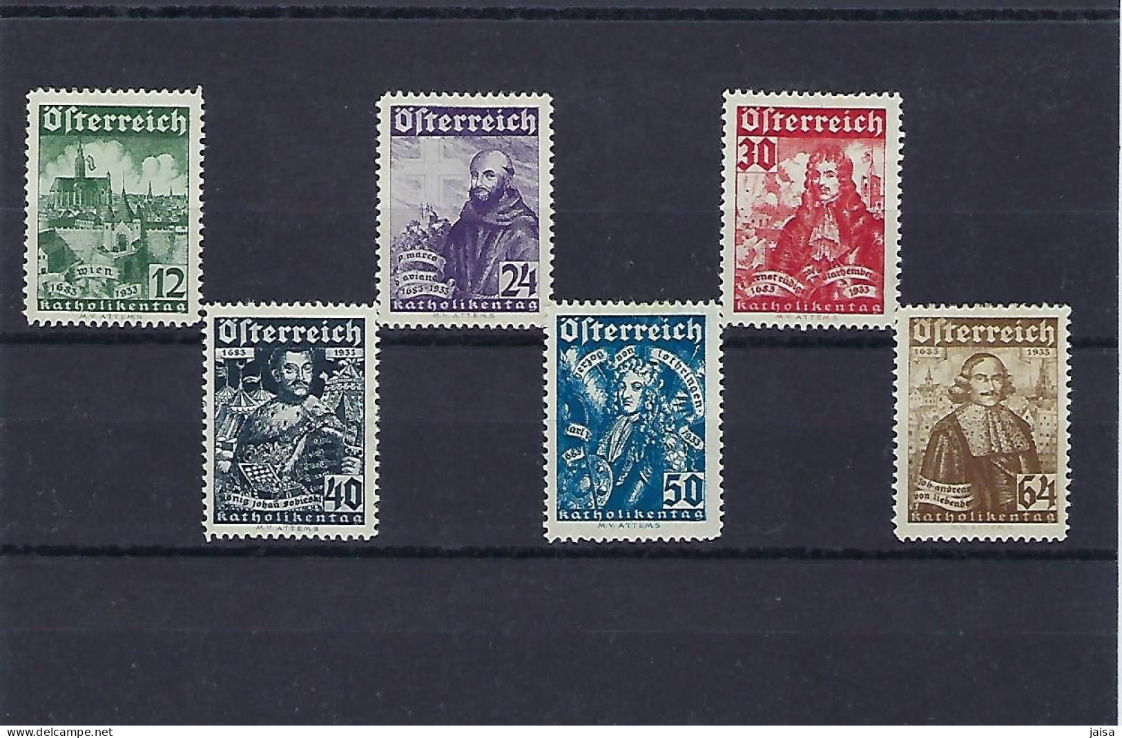 AUSTRIA. Año 1933. Jornadas Católicas. - Unused Stamps