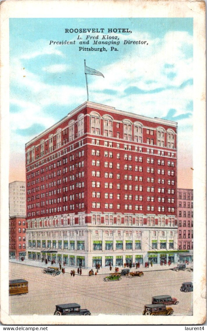 29-4-2024 (3 Z 21) Very Old - Colorised - USA - Roosevelt Hotel In Pittsburg - Hotels & Restaurants