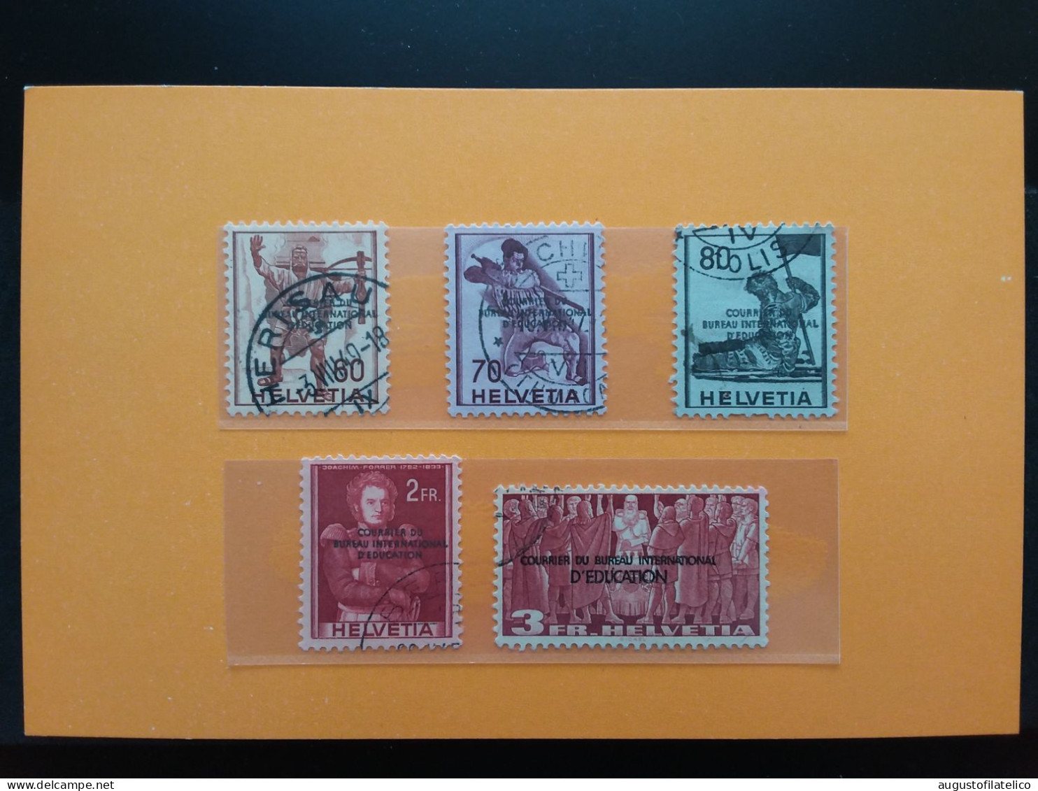 SVIZZERA - Francobolli Di Servizio 1944 - Timbrati + Spese Postali - Dienstmarken