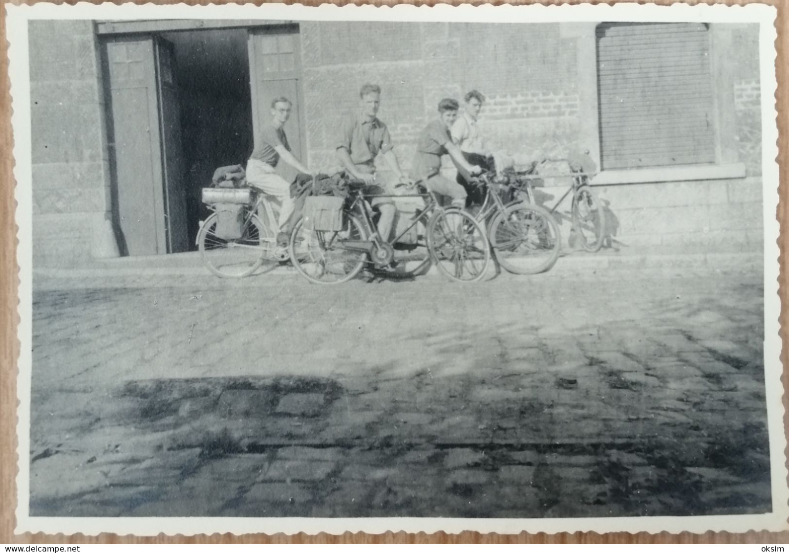 Cyclists, Radfahrer, Agfa Brovira, 1943, 12.5x8.5 Cm - Ciclismo