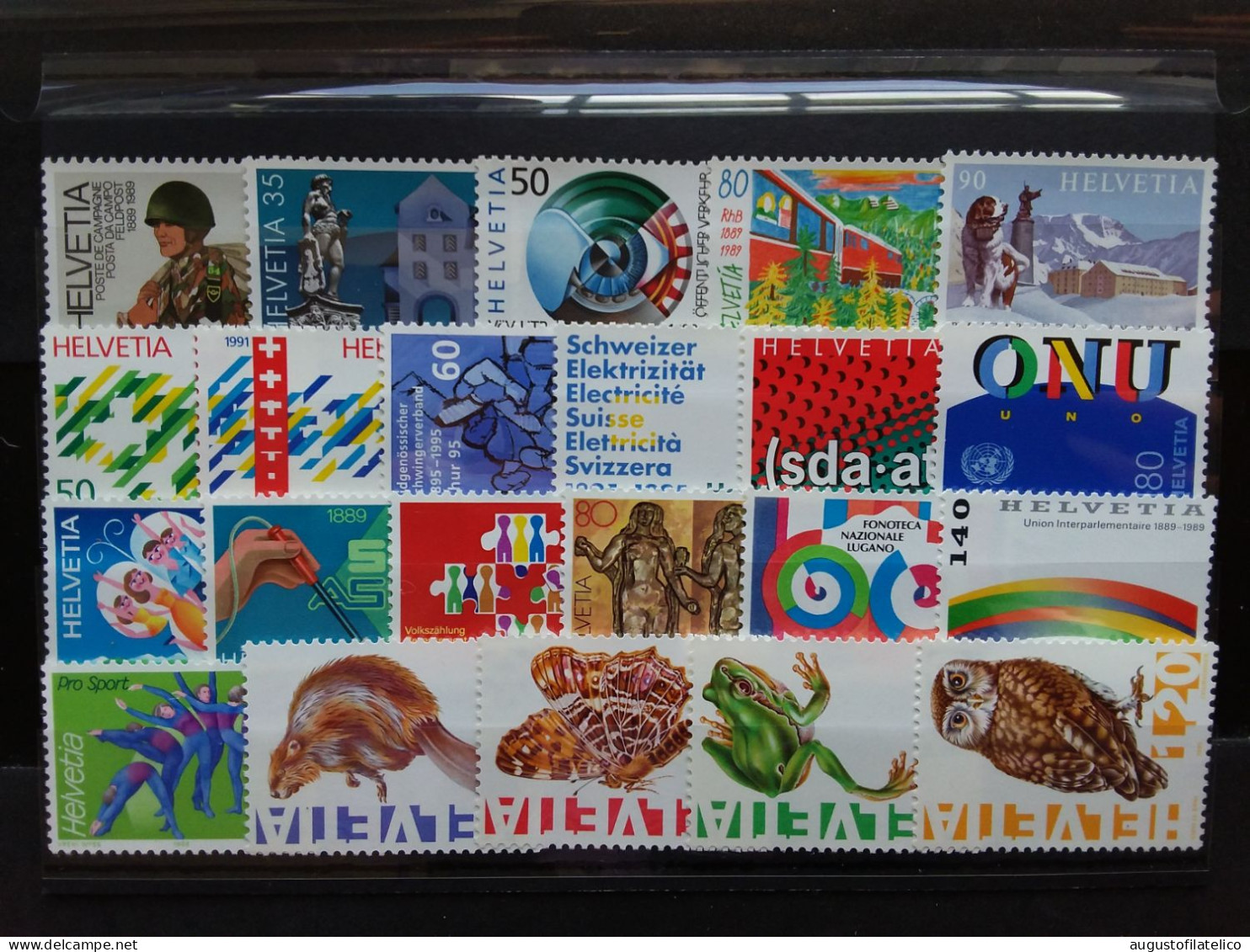 SVIZZERA - Francobolli Propaganda Anni '90 - Nuovi ** - Facciale Frs Sv 16,75 (sottofacciale) + Spese Postali - Unused Stamps