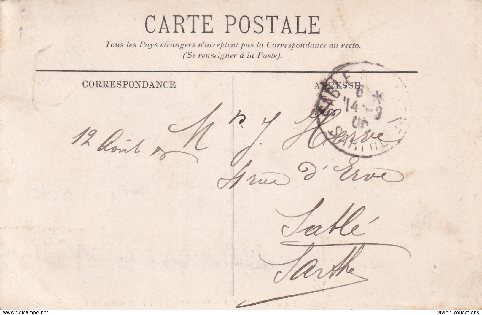 Marseille (13) Bureau Auxiliaire Temporaire (durant) De L'exposition Coloniale De 1906 Sur Carte De L'exposition - Temporary Postmarks