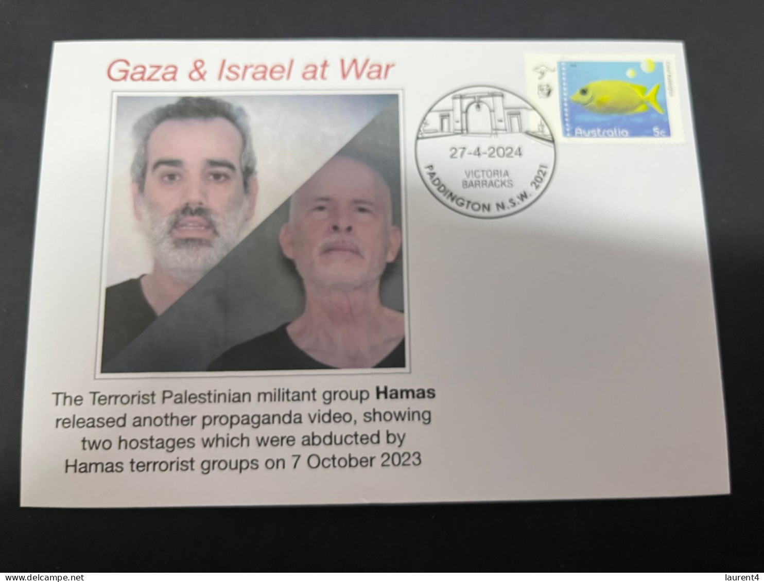 28-4-2024 (3 Z 22) GAZA War - Hamas Release 2nd Propaganda Video Showing 2 Hostages Taken Oon 7-10-23 - Militaria