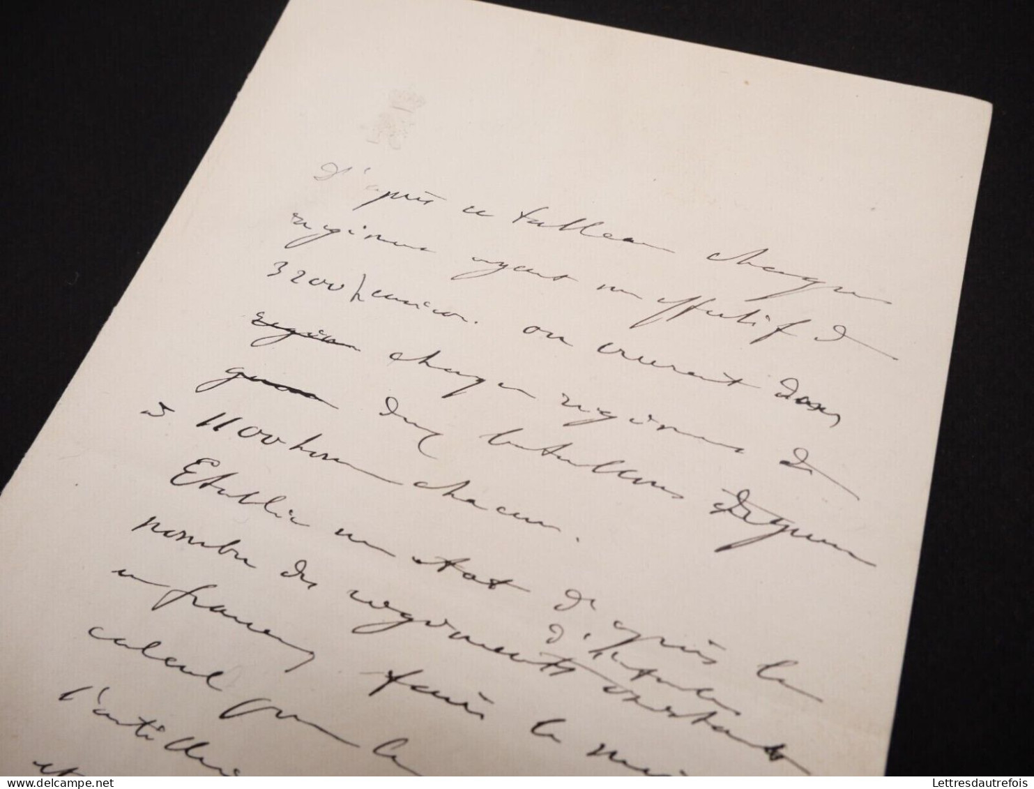 Napoléon III - Lettre Autographe - Manuscrit - Armée - Personaggi Storici