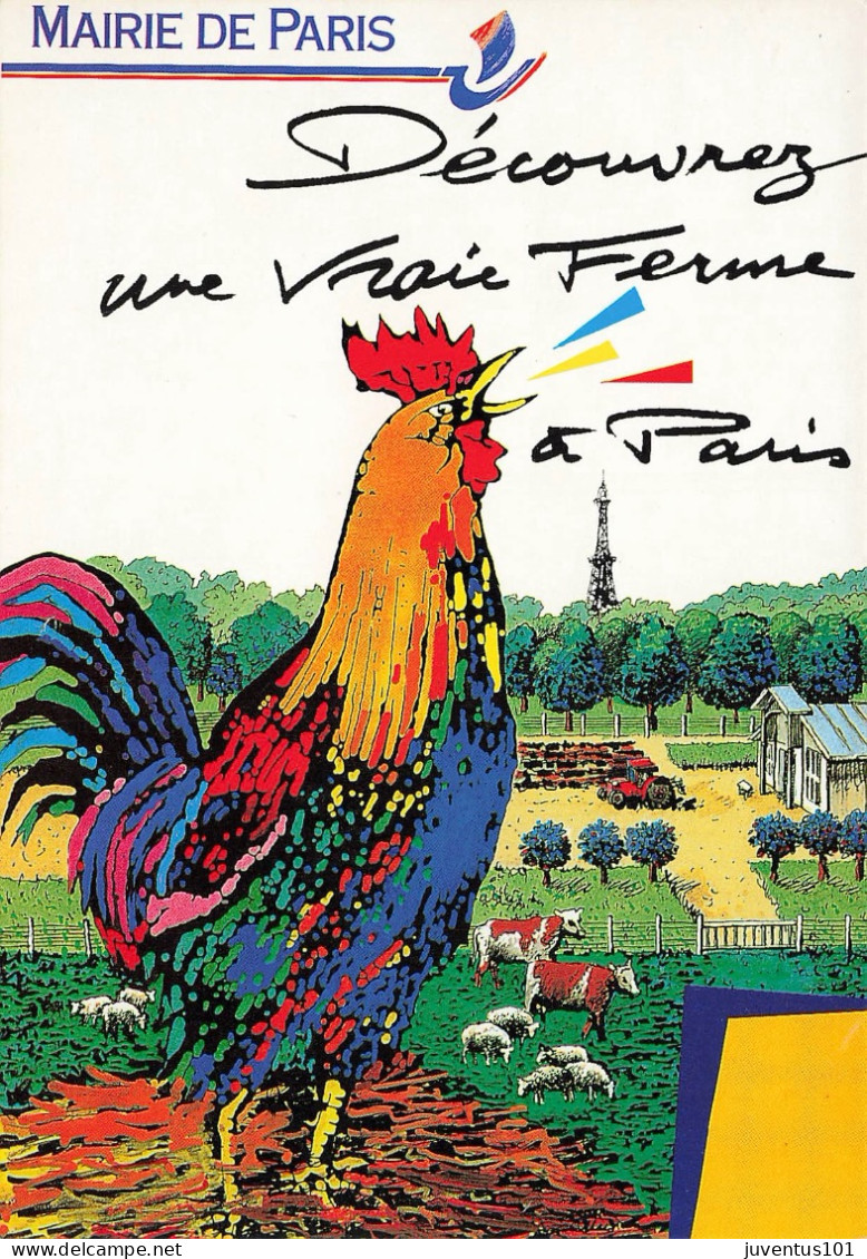 CPSM Mairie Paris Ferme Georges Ville 1990 Coq    L2875 - Altri & Non Classificati