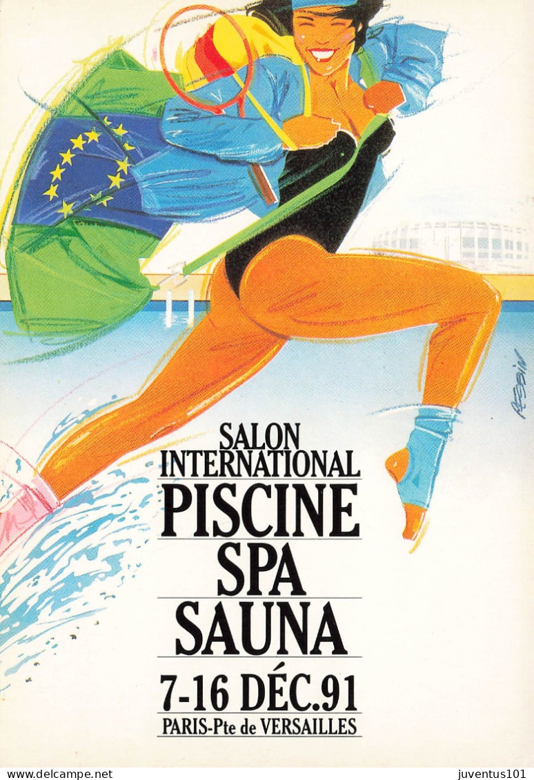 CPSM Paris-Salon International Piscine Spa Sauna 1991    L2875 - Other & Unclassified