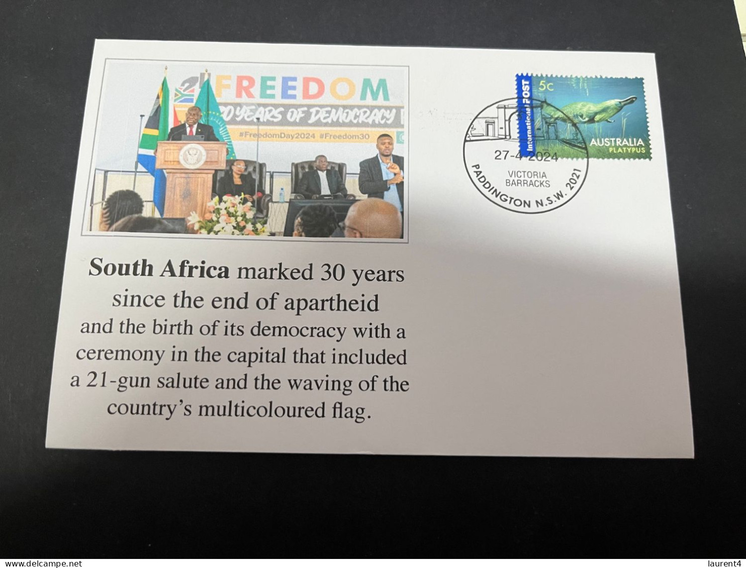 29-4-2024 (3 Z 22) South Africa Marked 30 Years Since The End Of Apartheid (27-4-2024) - Otros & Sin Clasificación