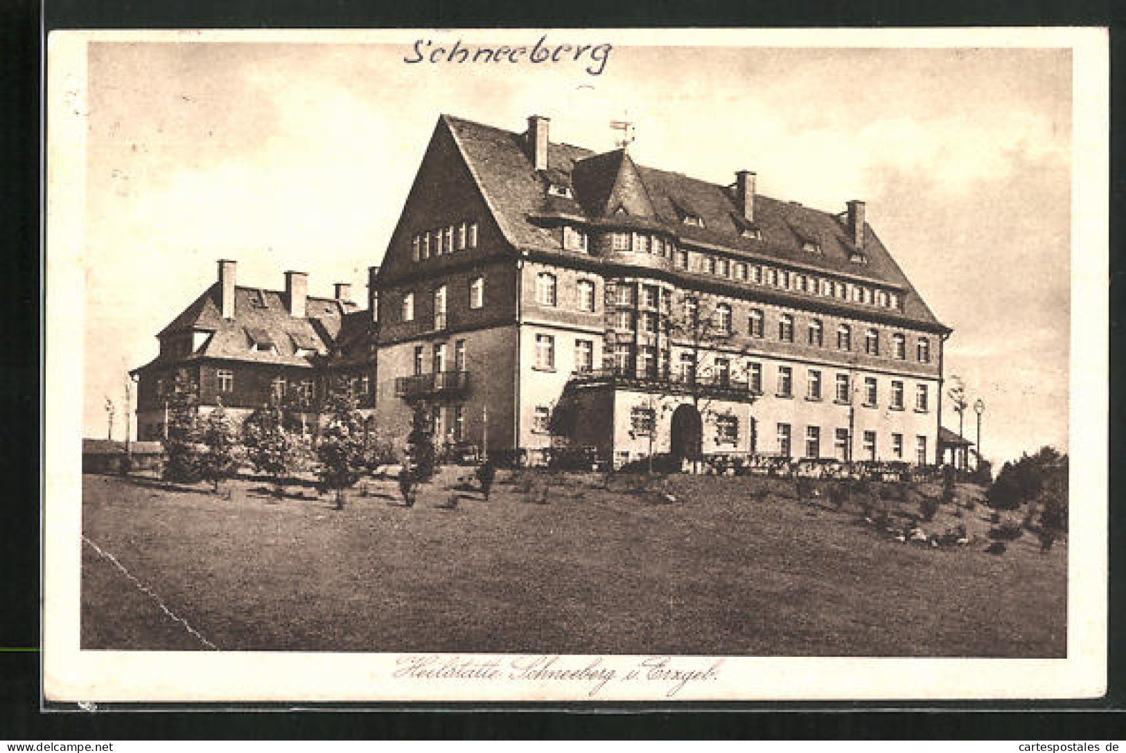 AK Schneeberg, Blick Zur Heilstätte  - Schneeberg