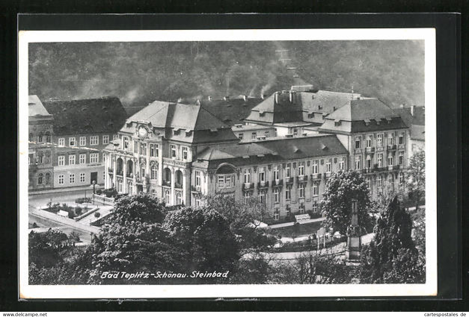 AK Teplitz Schönau / Teplice, Blick Auf Die Anlagen Am Steinbad  - Repubblica Ceca