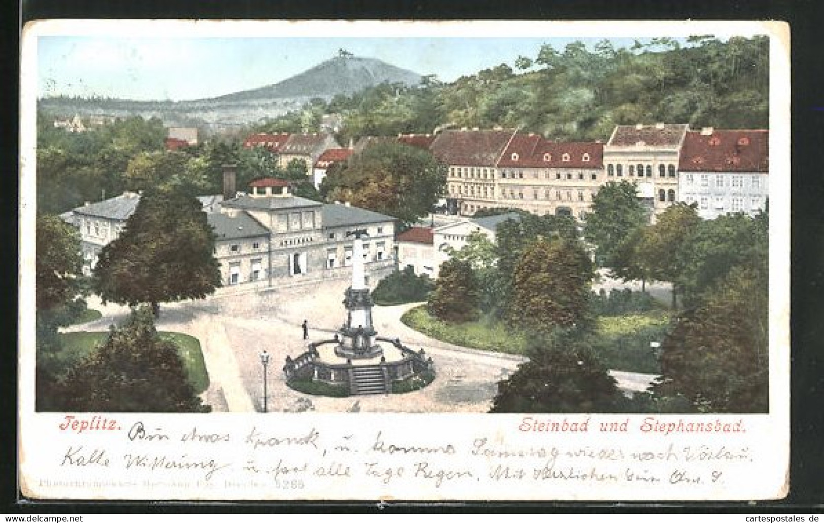 AK Teplitz Schönau / Teplice, Steinbad Und Stephansbad  - Tschechische Republik