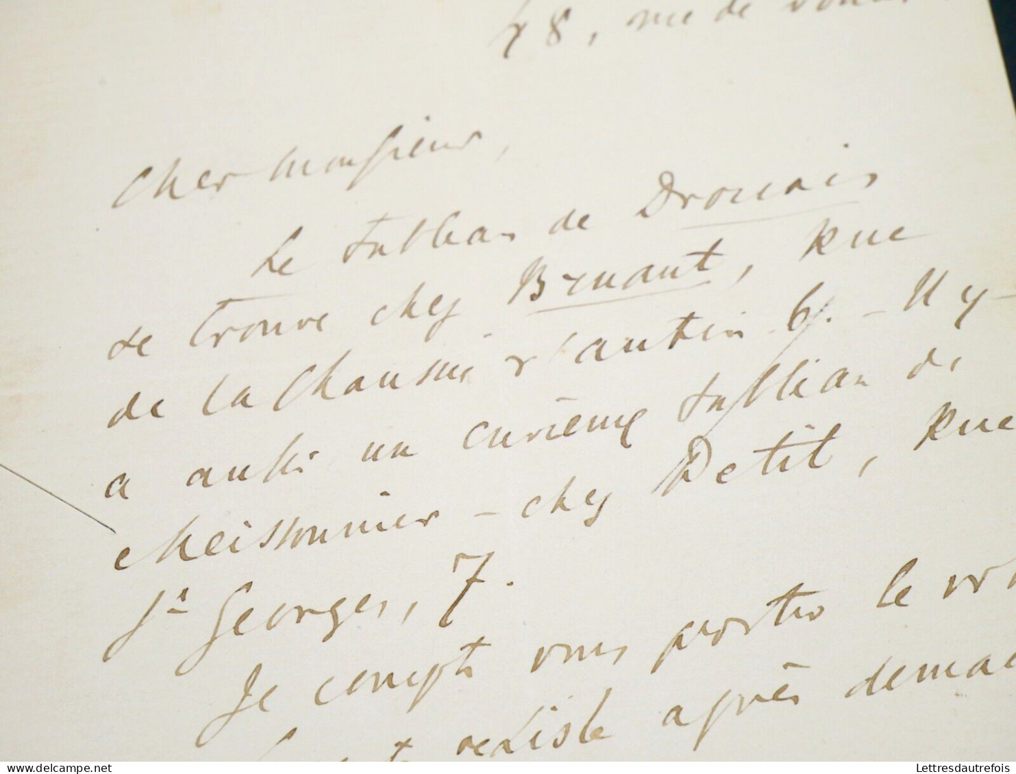 Ivan Tourgueniev - Lettre Autographe Signée - Drouais & Meissonier - Ecrivains