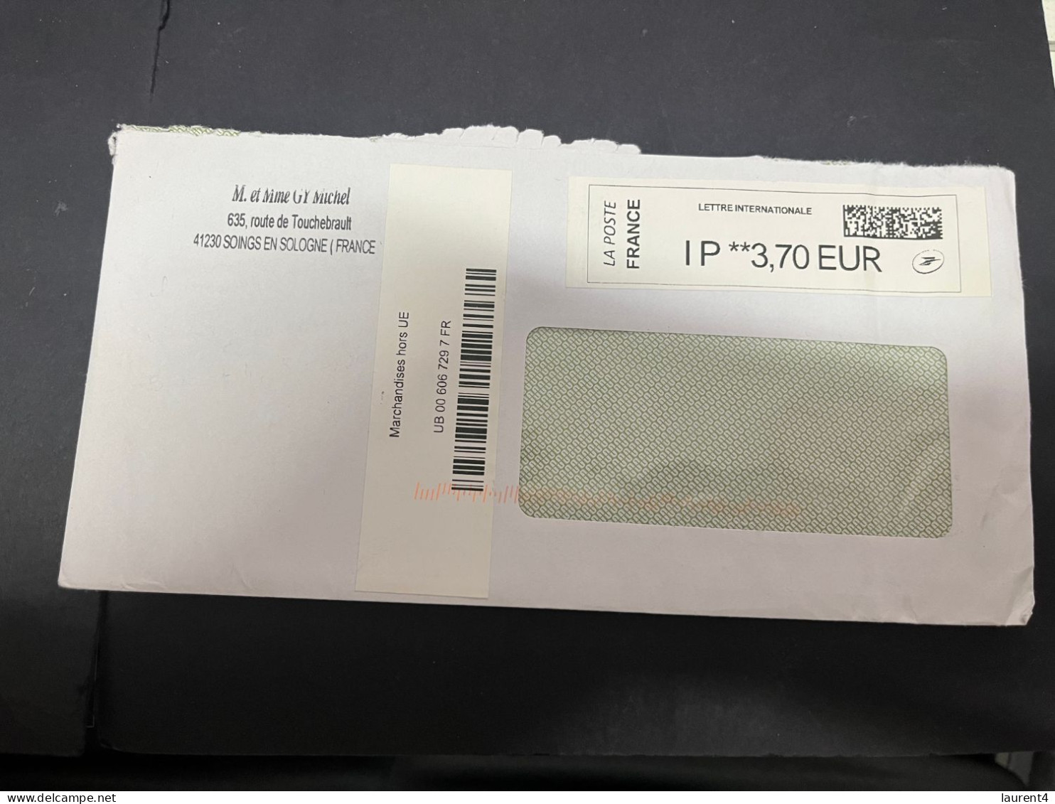 29-4-2023 (3 Z 22) Letter (posted In 2024 From France) 3 Covers (with Postage Labels - Not Stamps) - Brieven En Documenten