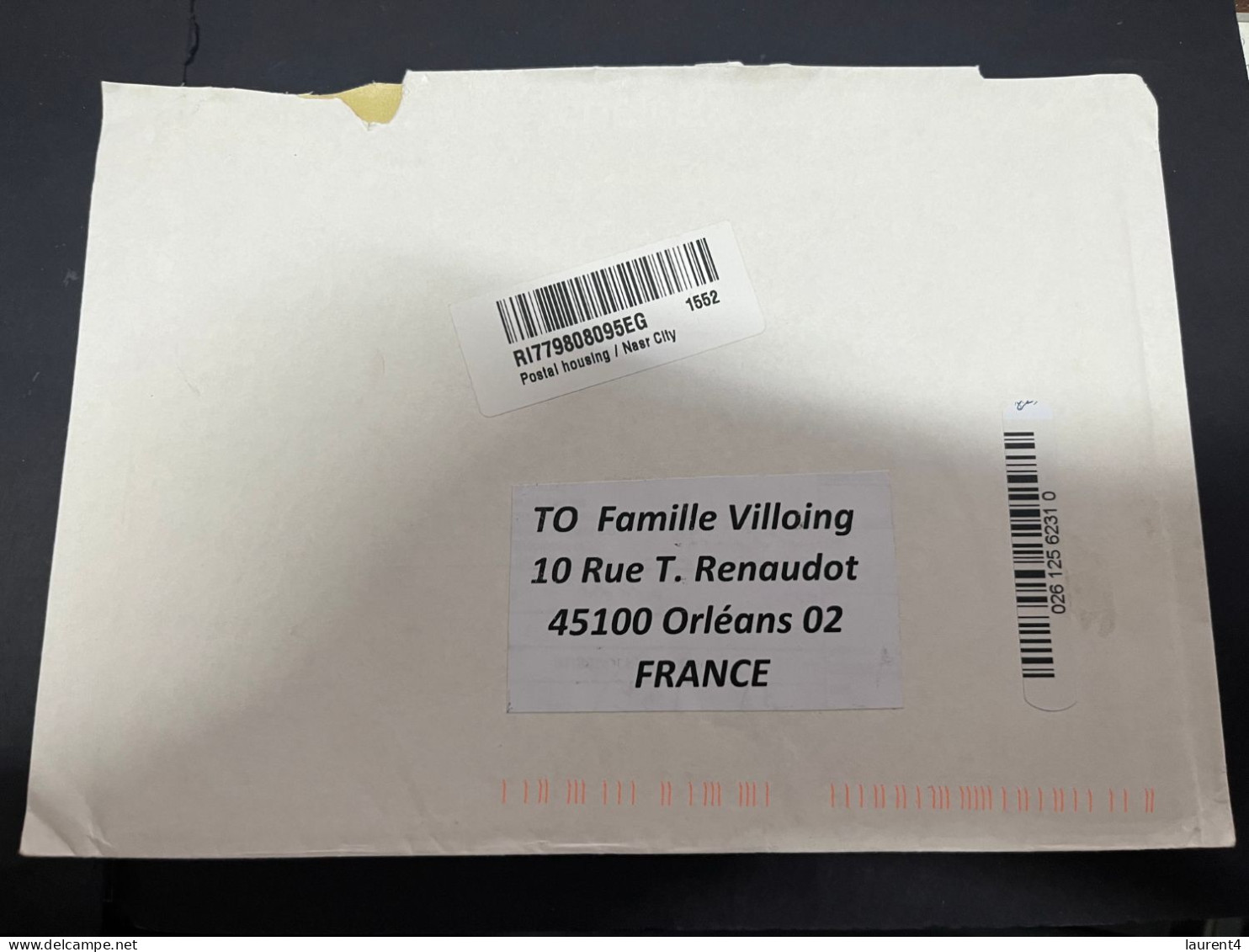 29-4-2023 (3 Z 22) Letter (posted In 2024 To France) 1 Registered Cover From EGYPT (with Label - Not Stamp) 22 X 15 Cm - Cartas & Documentos