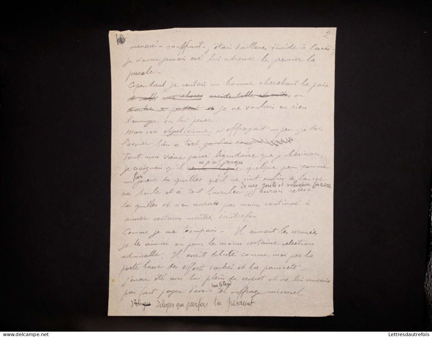 Georges Rouault - 6 Pages - Souvenirs D'Auguste Renoir - Manuscrit Autographe - - Maler Und Bildhauer