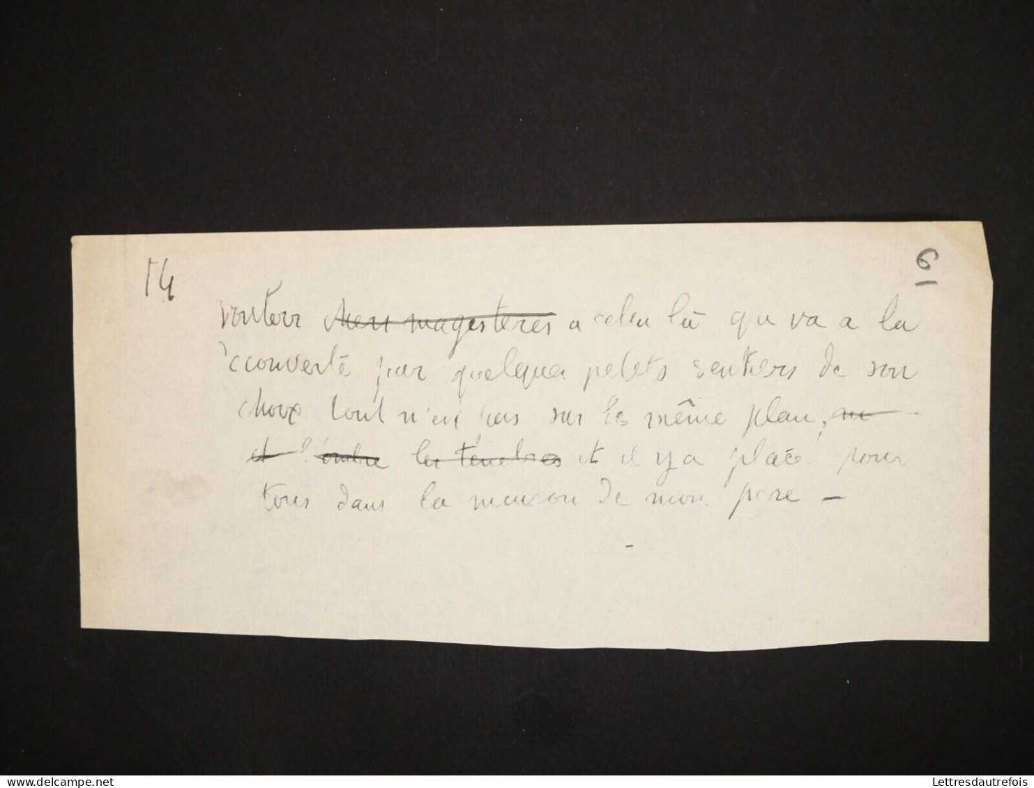 Georges Rouault - 6 pages - Souvenirs d'Auguste Renoir - Manuscrit Autographe -