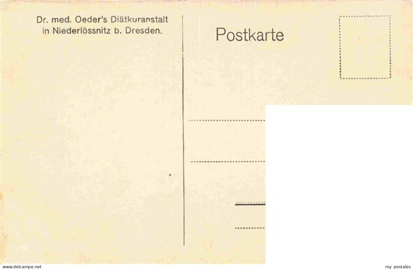 73973821 Niederloessnitz_Radebeul_Sachsen Dr. Med. Oeder's Diaetkuranstalt - Radebeul