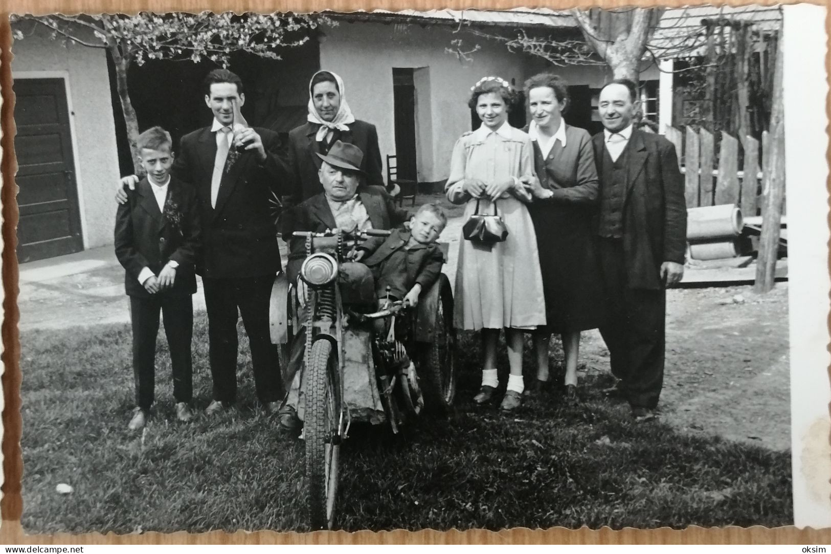 SLOVENIJA, V SPOMIN NA BIRMO, MOTOR ZA INVALIDE, 4 Fotografije, 1958 - Slovenia