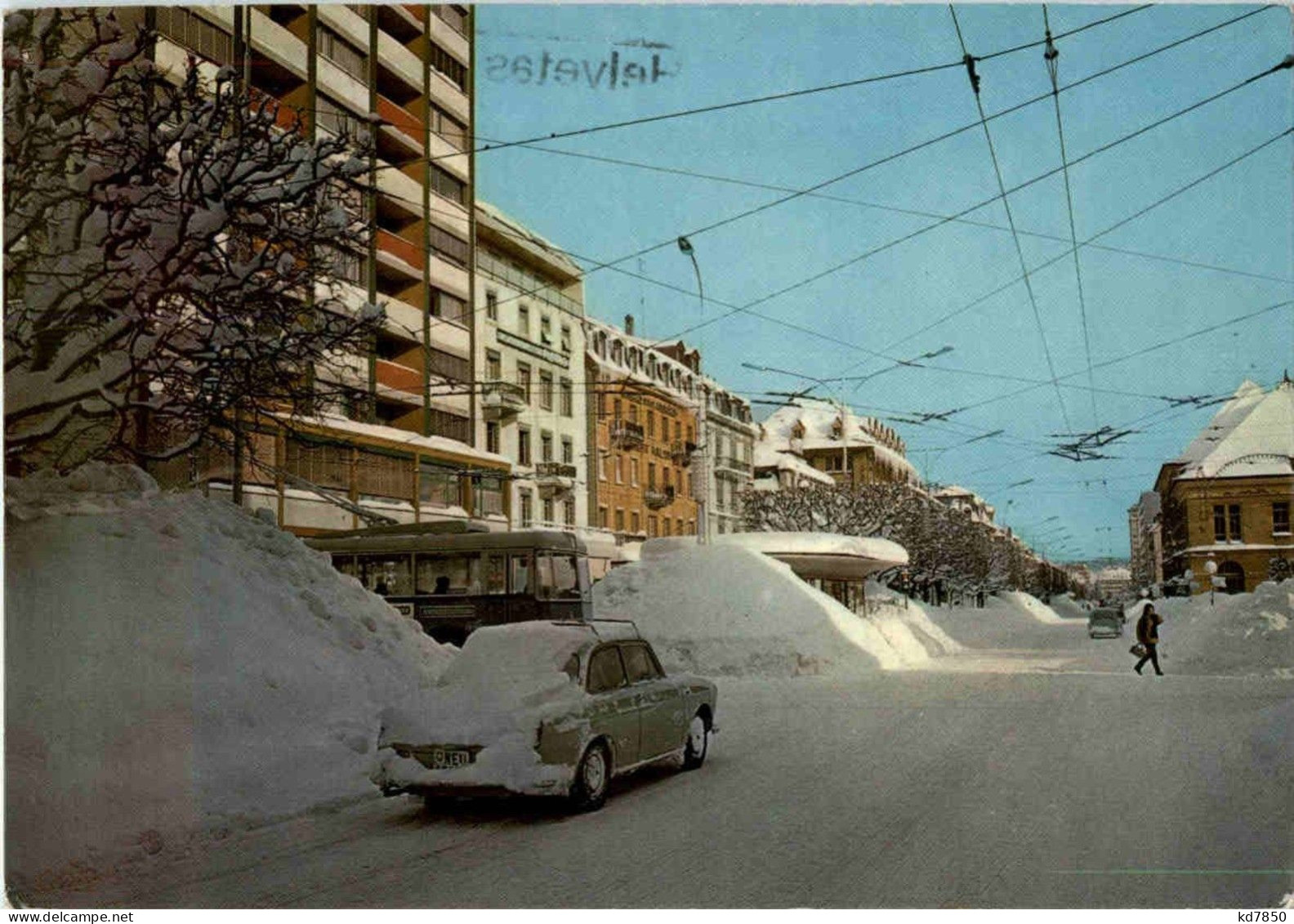 La Chaux De Fonds - Avenue Leopold Robert En Hiver - La Chaux-de-Fonds