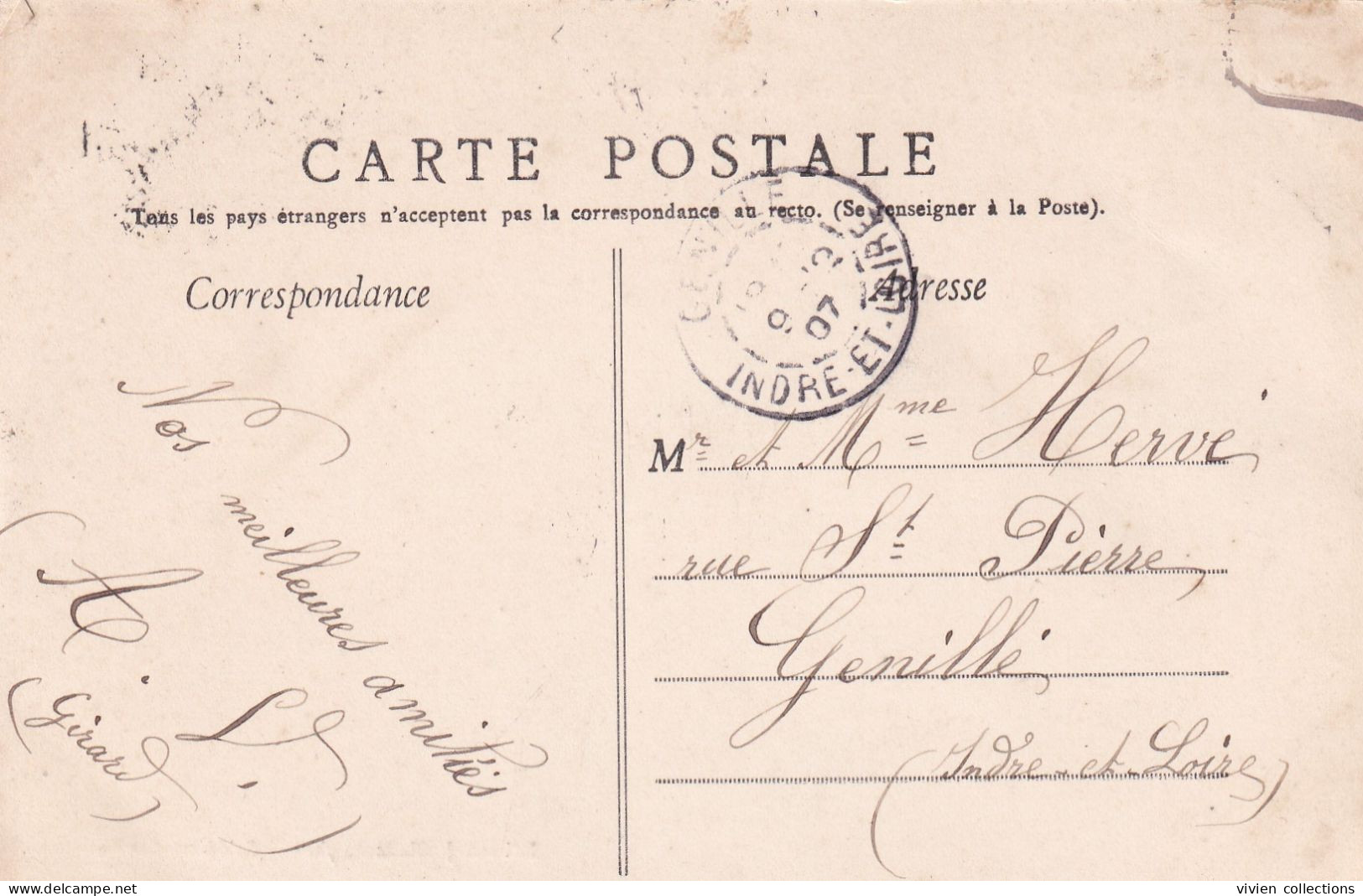 Sablé Sur Sarthe (72 Sarthe) Les Ponts Et Le Château - édit. Malicot N° 905 Colorisée Circulée 1907 - Andere & Zonder Classificatie