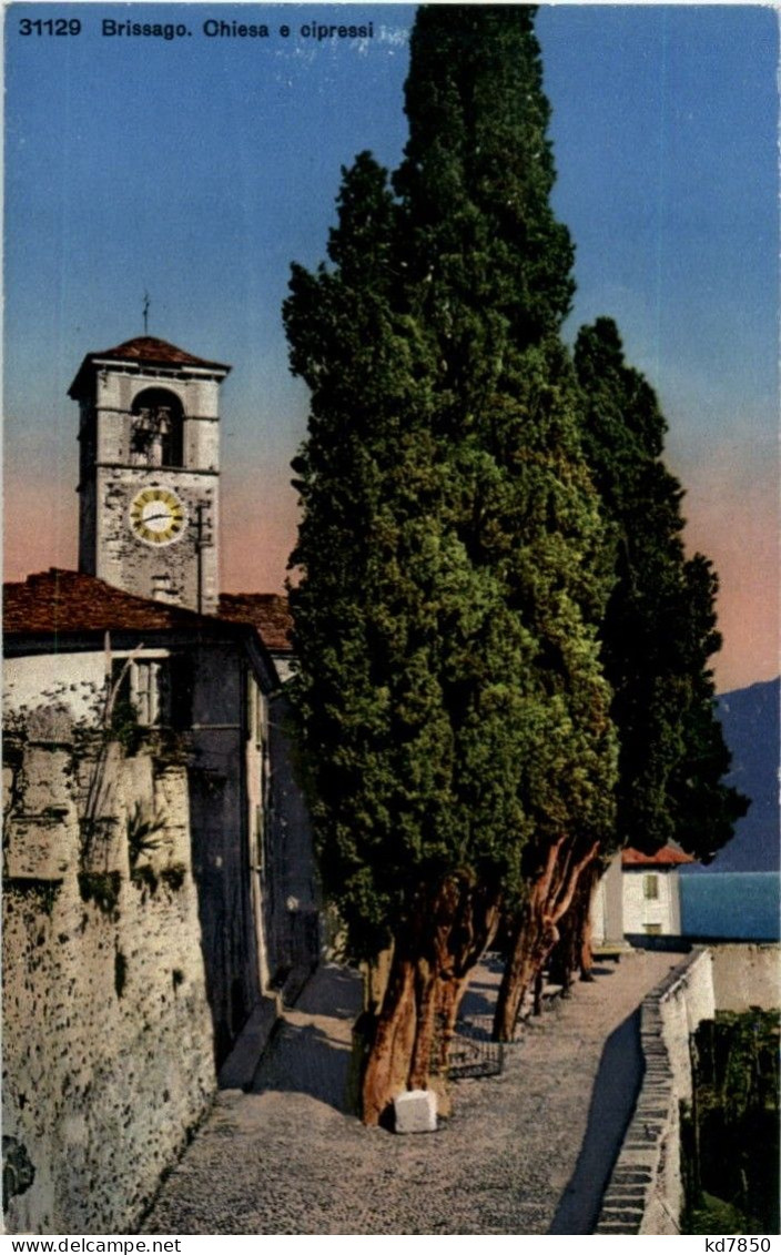 Brissago- Chiesa E Cipressi - Brissago