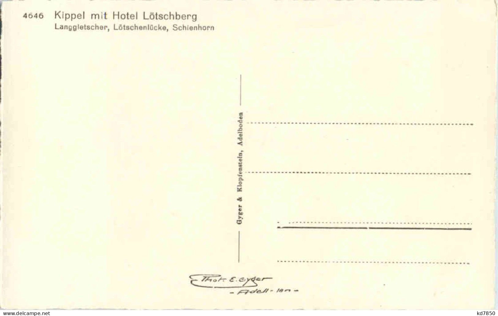 Kippel Mit Hotel Lötschberg - Kippel