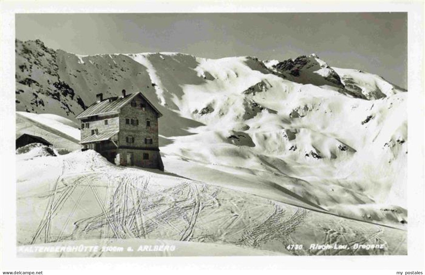 73973661 Lech_Vorarlberg_AT Kaltenberghuette Am Arlberg Winterpanorama Alpen - Autres & Non Classés