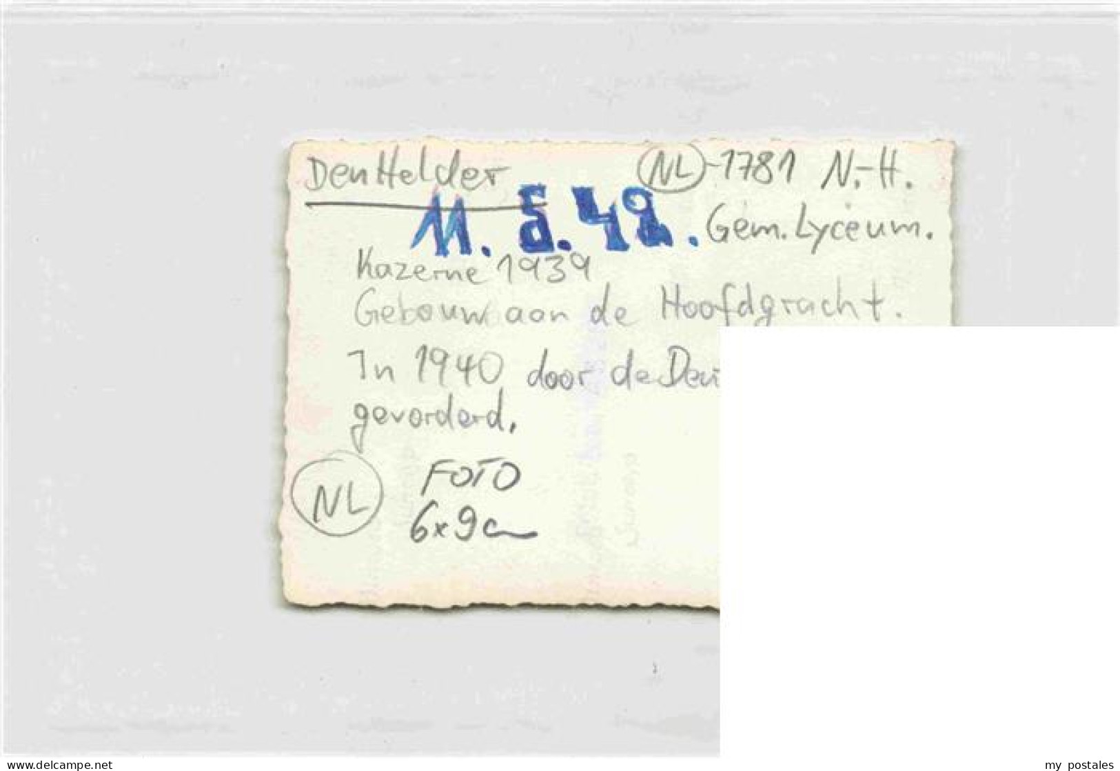 73973643 DEN_HELDER_NL Gem. Lyceum Deutsche Wehrmacht - Other & Unclassified