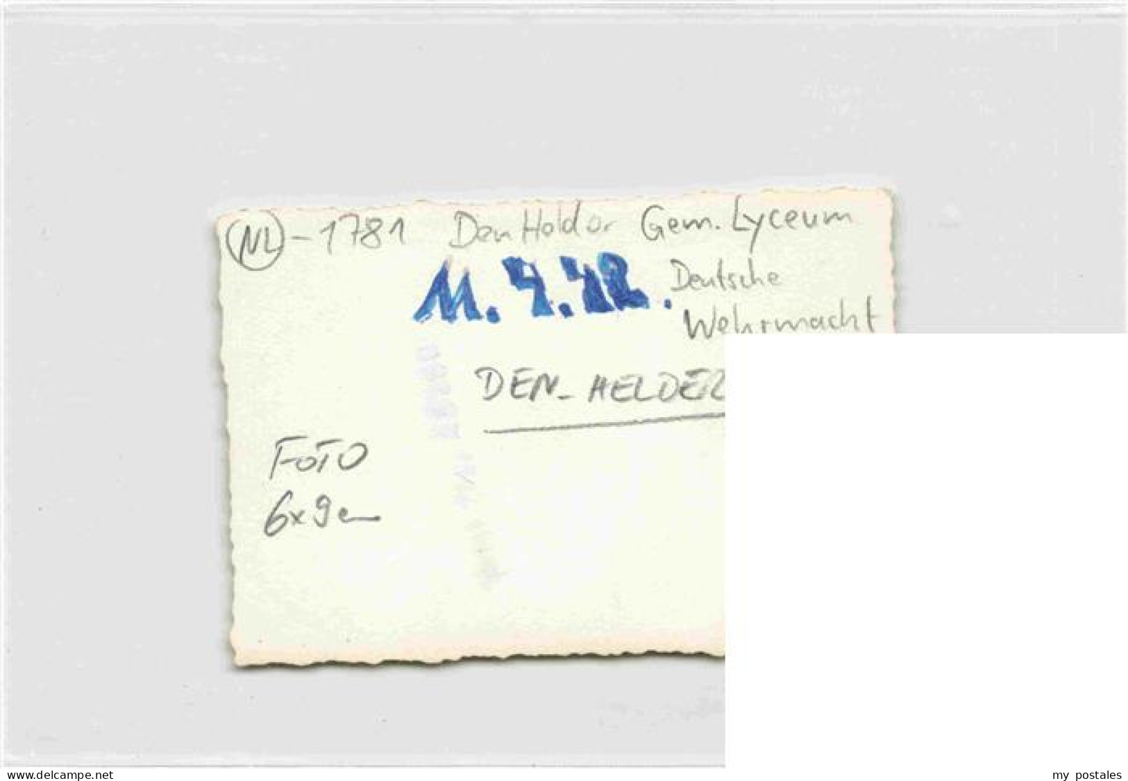 73973639 DEN_HELDER_NL Gem. Lyceum Deutsche Wehrmacht - Other & Unclassified