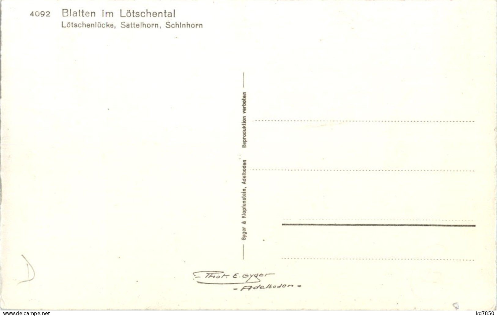 Blatten Im Lötschental - Blatten