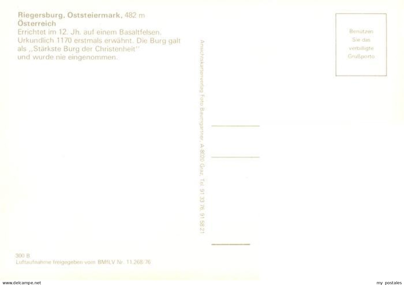 73941788 Riegersburg Burg - Other & Unclassified