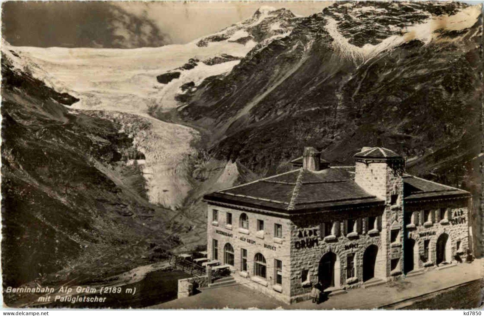 Berninabahn Mit Palügletscher - Treni