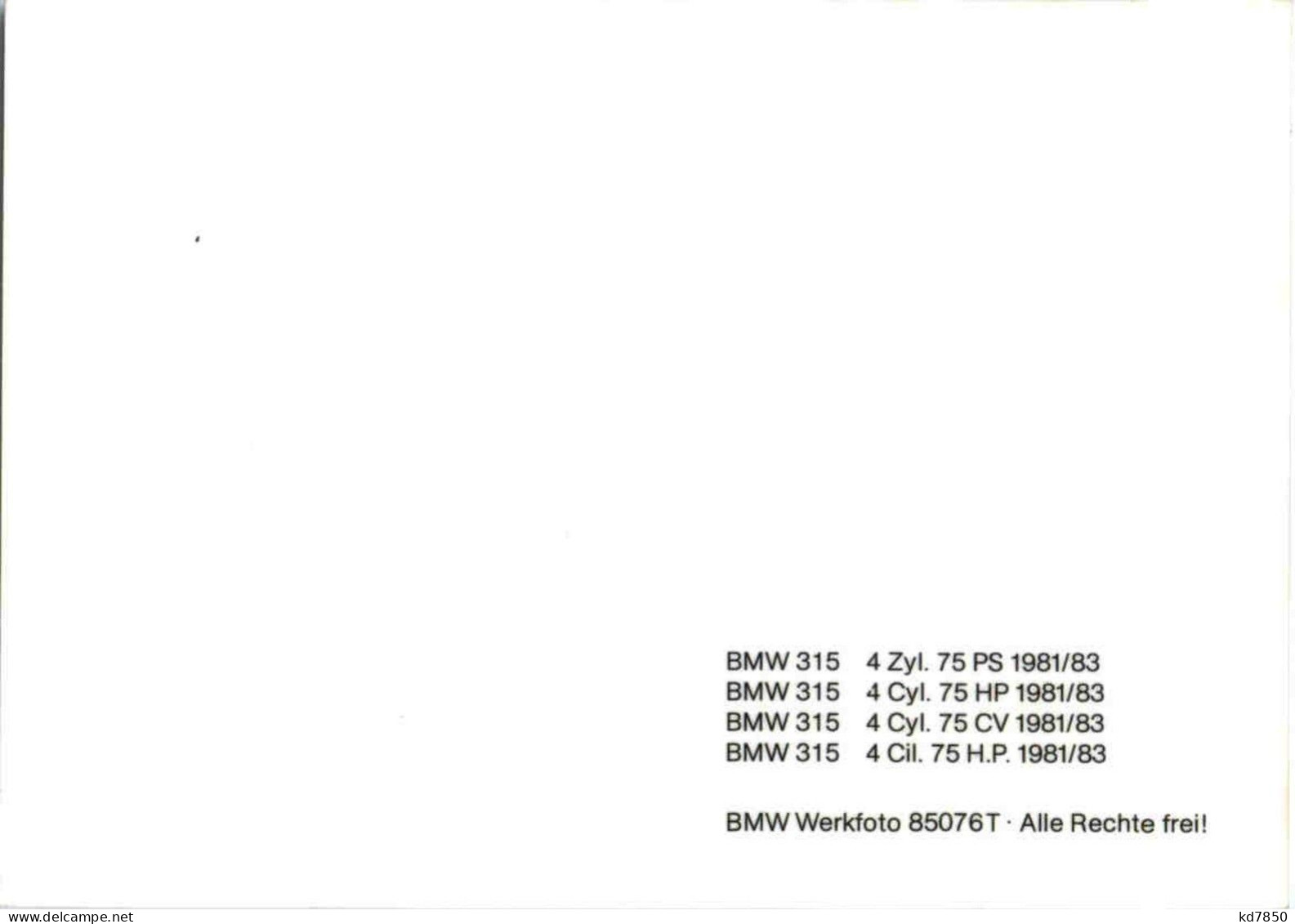 BMW 315 - PKW