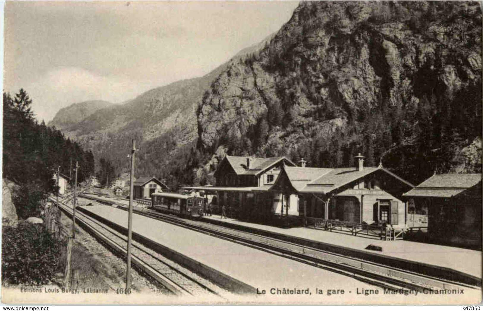 Le Chatelard - La Gare - Ligne Martigny Chamonix - Martigny