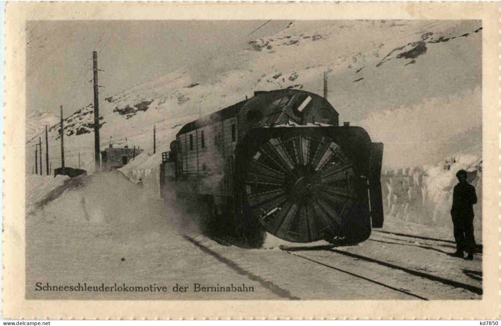 Berninabahn - Schneeschleuderlokomotive - Trains